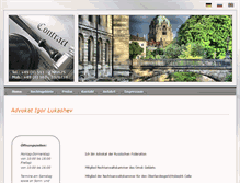 Tablet Screenshot of advocat-lukashev.com